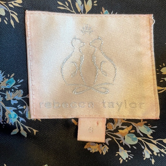 Rebecca Taylor Wool/Silk Blend Black Blazer - Picture 8 of 12